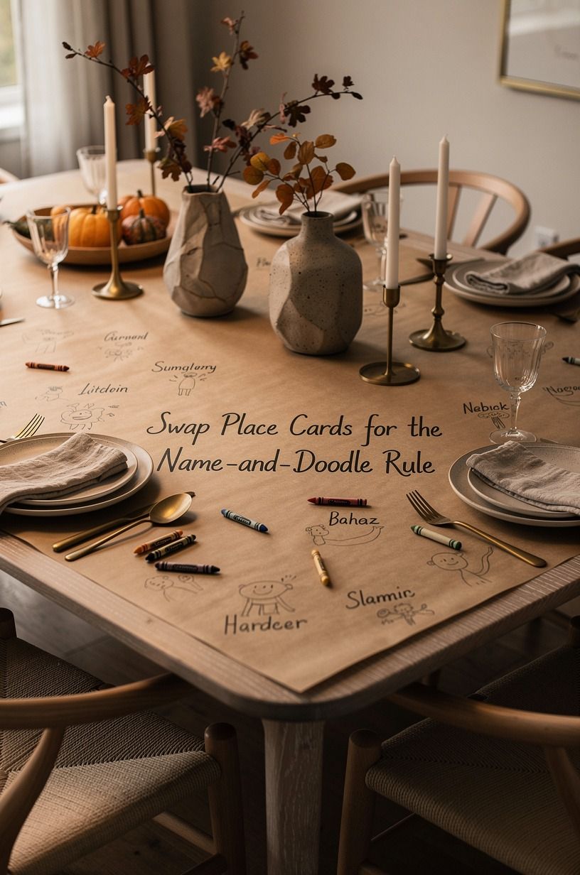 Swap Place Cards for the Name-and-Doodle Rule