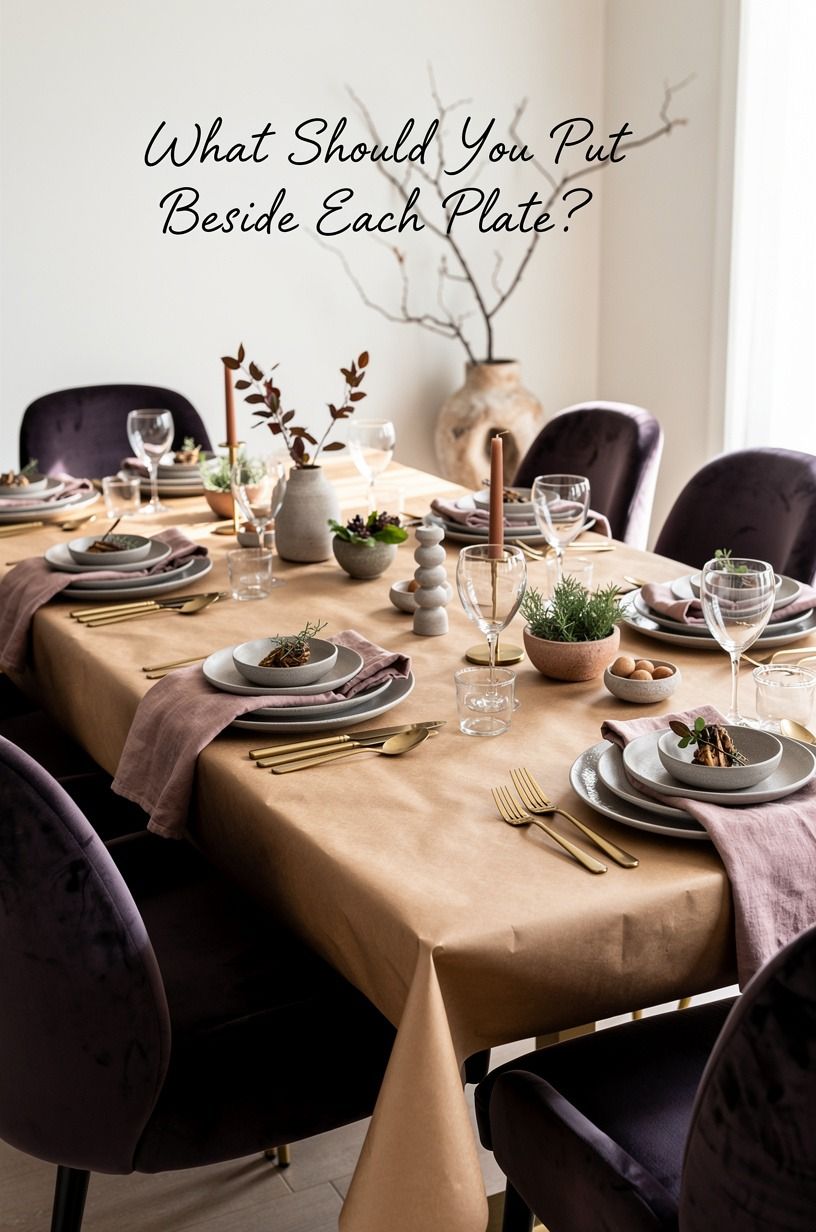 What Should You Put Beside Each Plate?