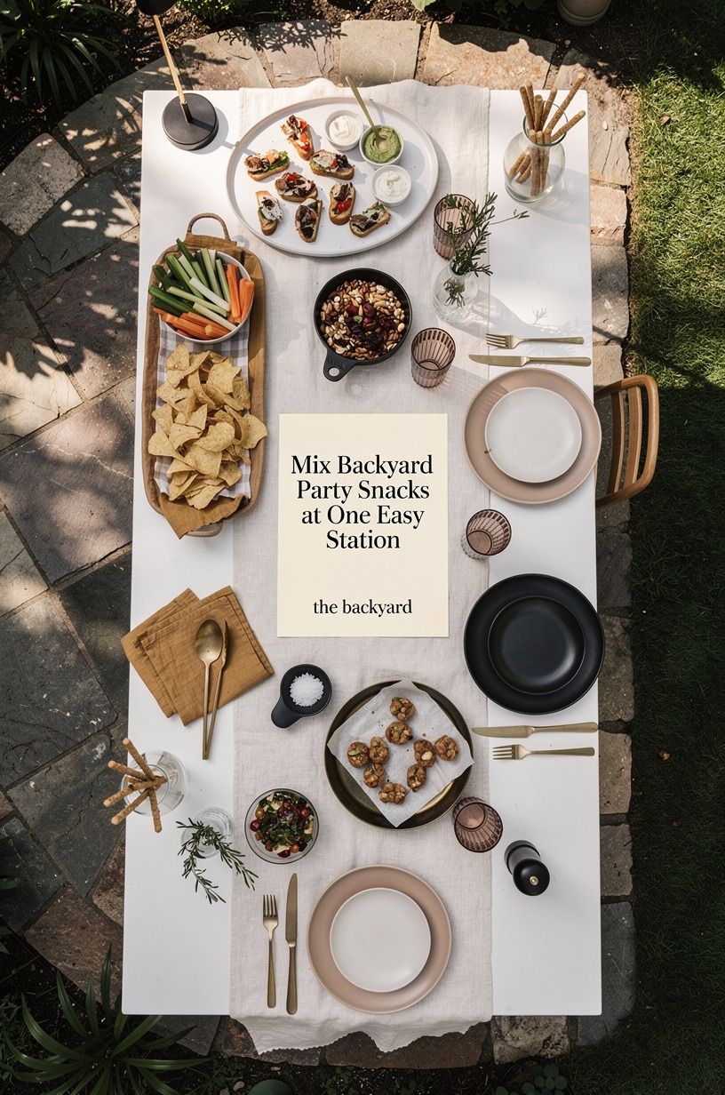 Mix Backyard Party Snacks at One Easy Station