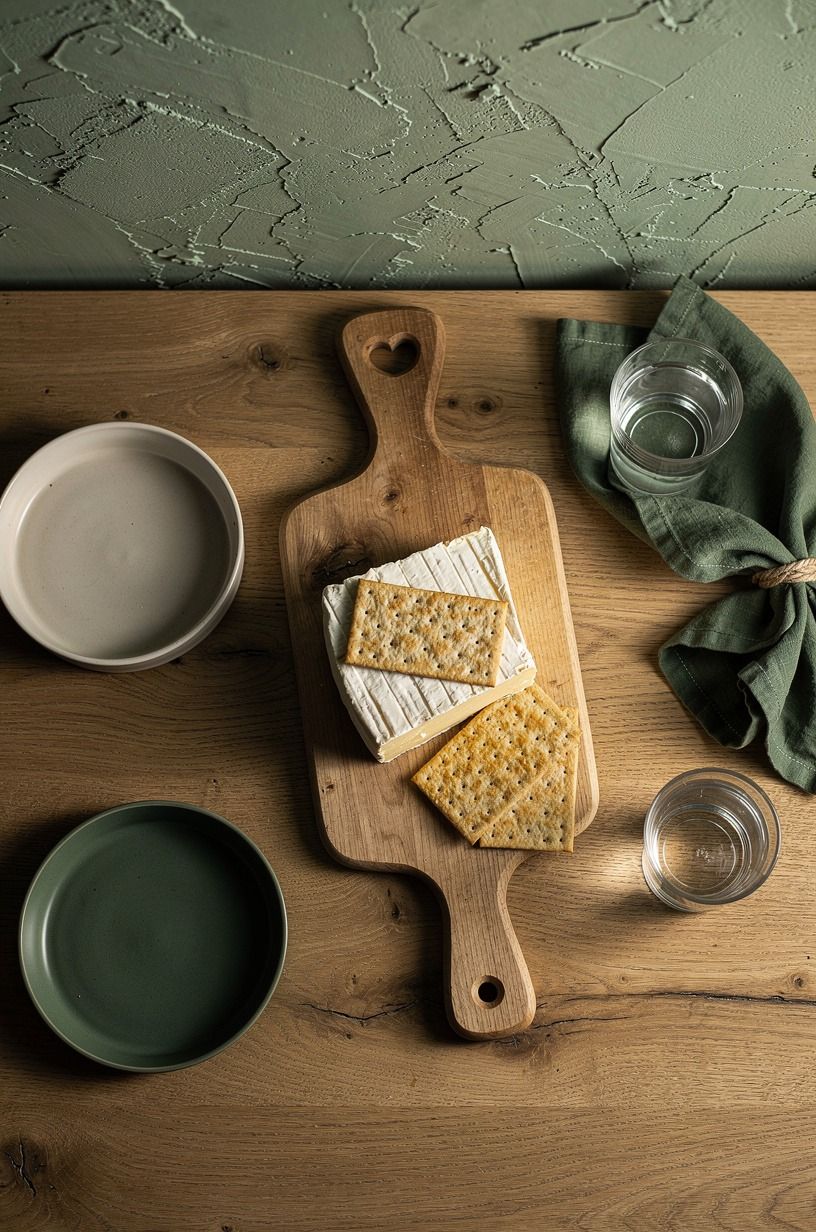 Layer Crackers Over Cheese
