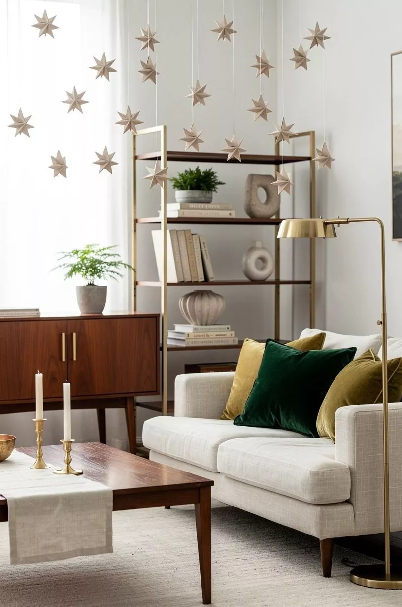 Hang Paper Stars Instead of Tinsel