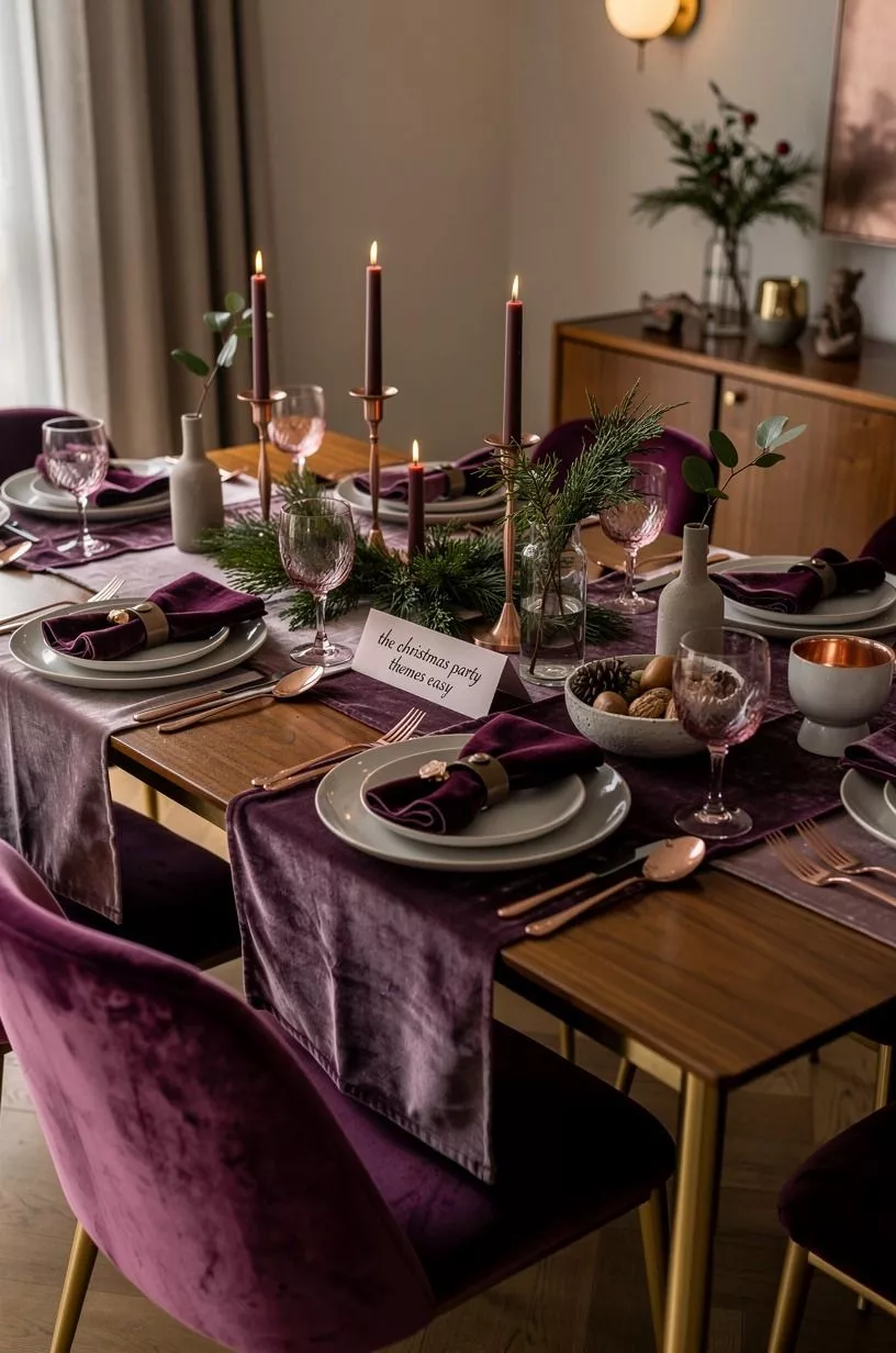 Layer the Candlelit Evergreen Table
