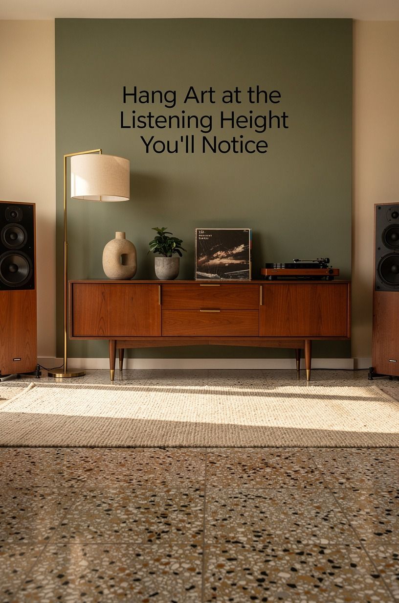 Hang Art at the Listening Height You’ll Notice