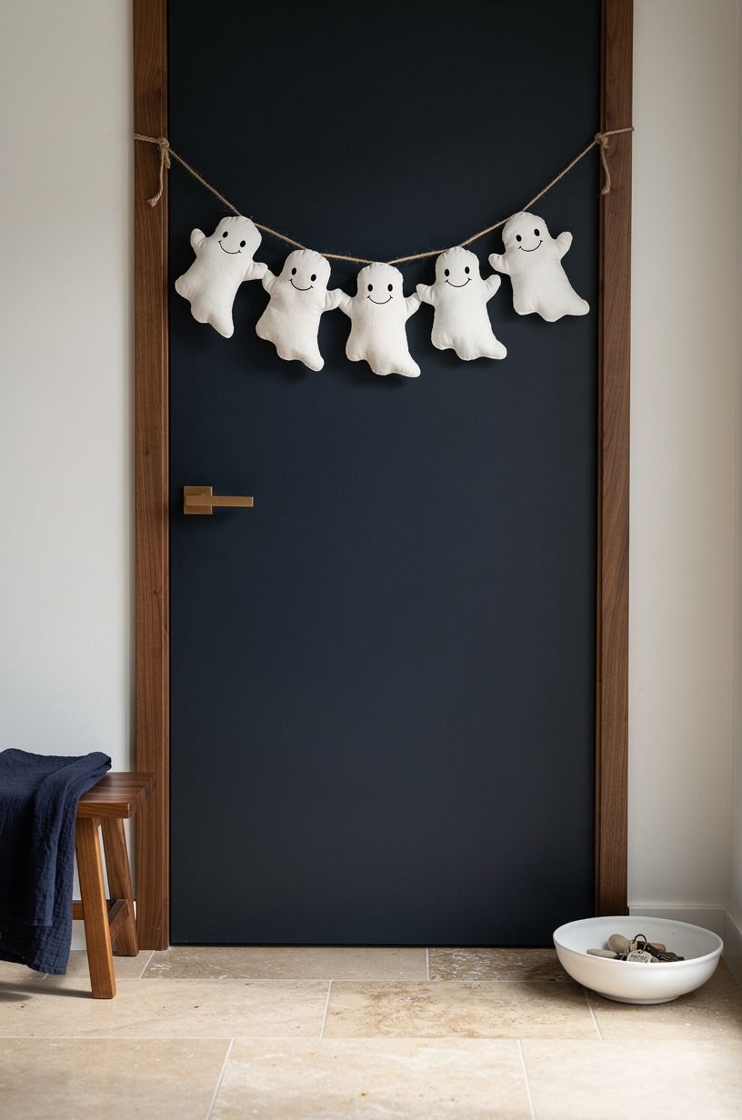 Hang a Smiling Ghost Garland (No Floating Faces)