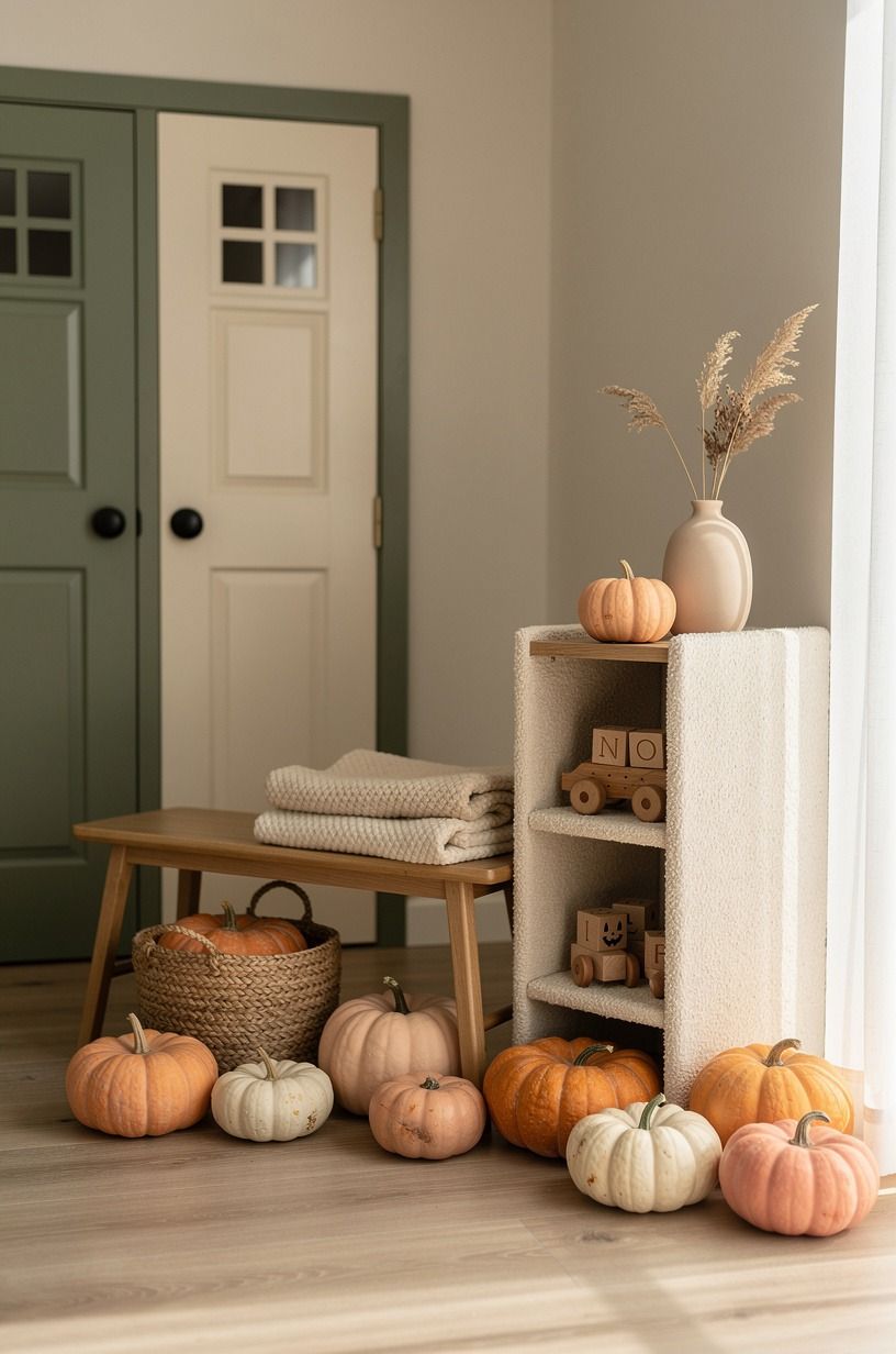 Make a Pumpkin Patch at Toddler Height