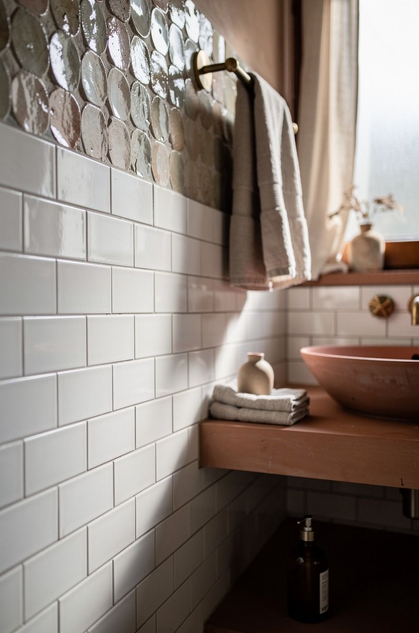 Zellige texture versus flat subway tile