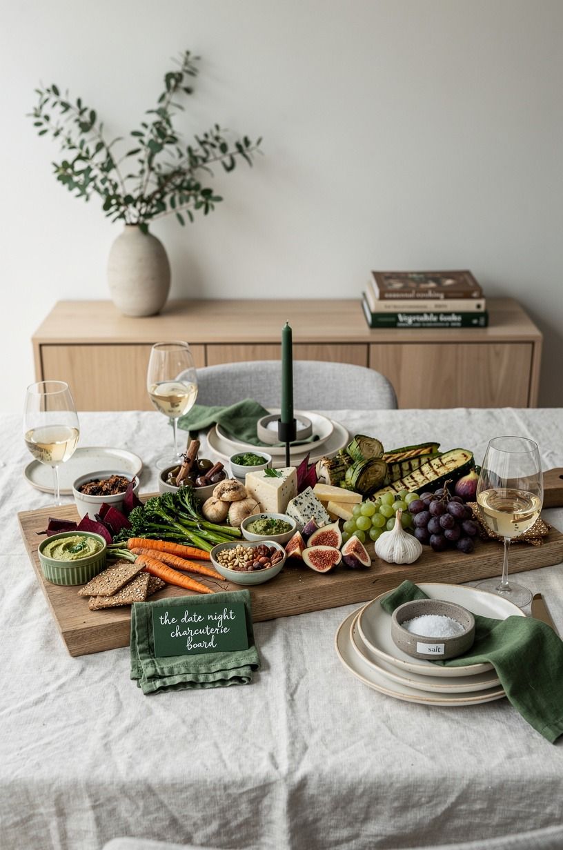 Anchor a vegetarian board with earthy roasted bites
