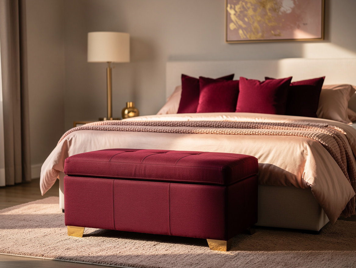 Realistic atmospheric editorial photo of a tidy guest room with a closed pull-ou