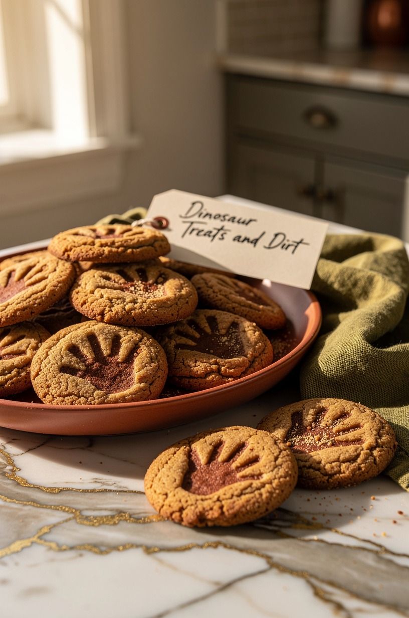 Bake Dinosaur Footprint Cookies