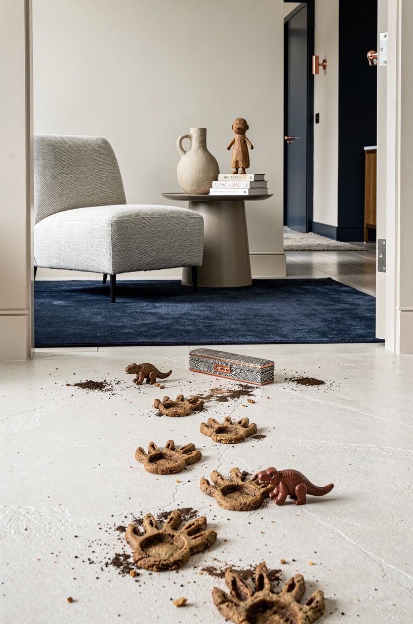 Frame A Dinosaur Footprint Cookie Trail