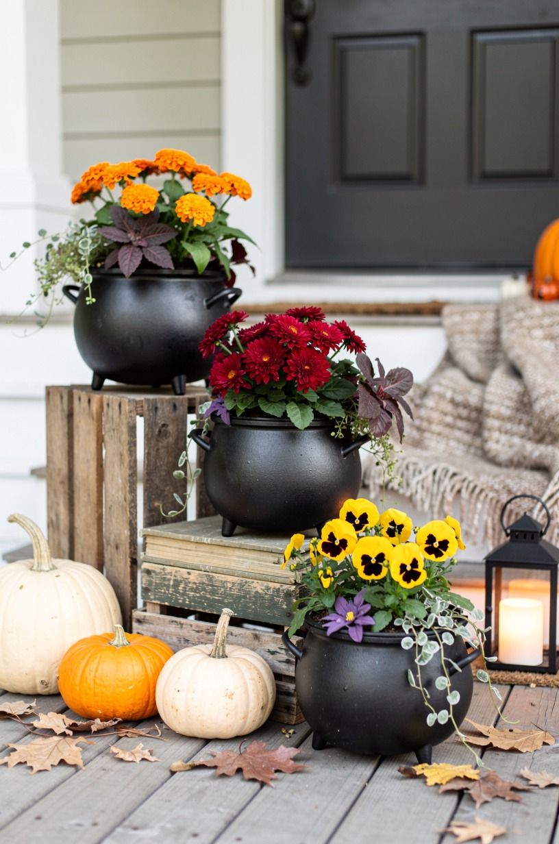 Build The Three-Height Light Stack for Halloween Planters DIY