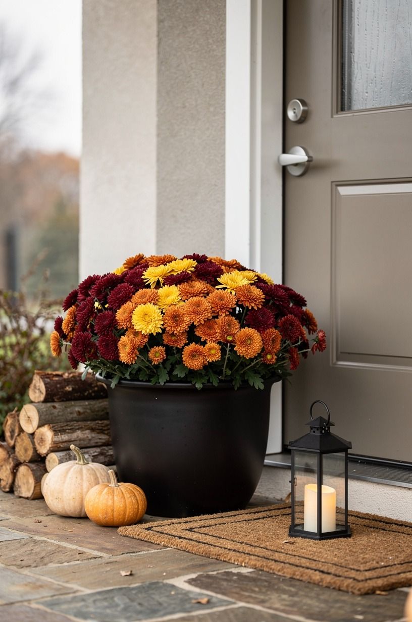 Frame the Porch with a Single Focal Bucket