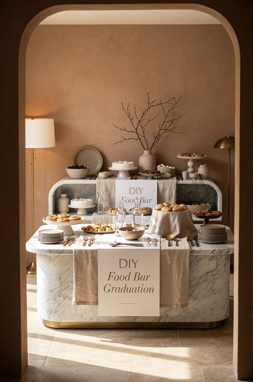 Layer Brunch Graduation Party Food Bars