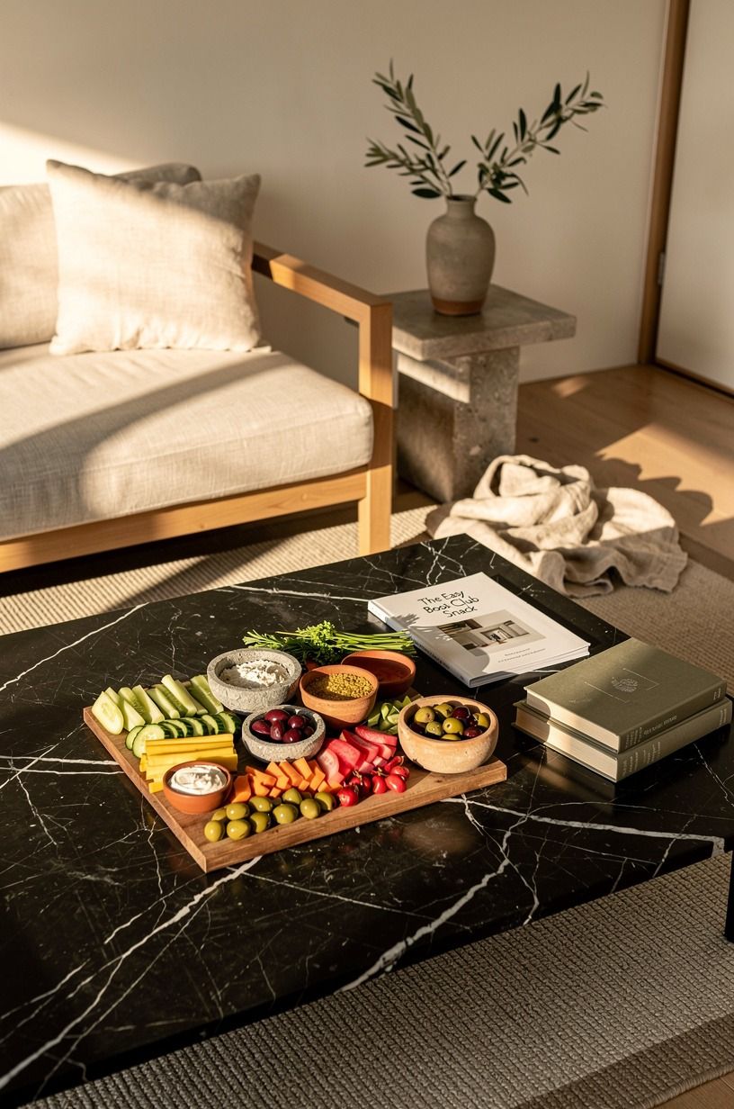 Layer a Book Club Crudité Board