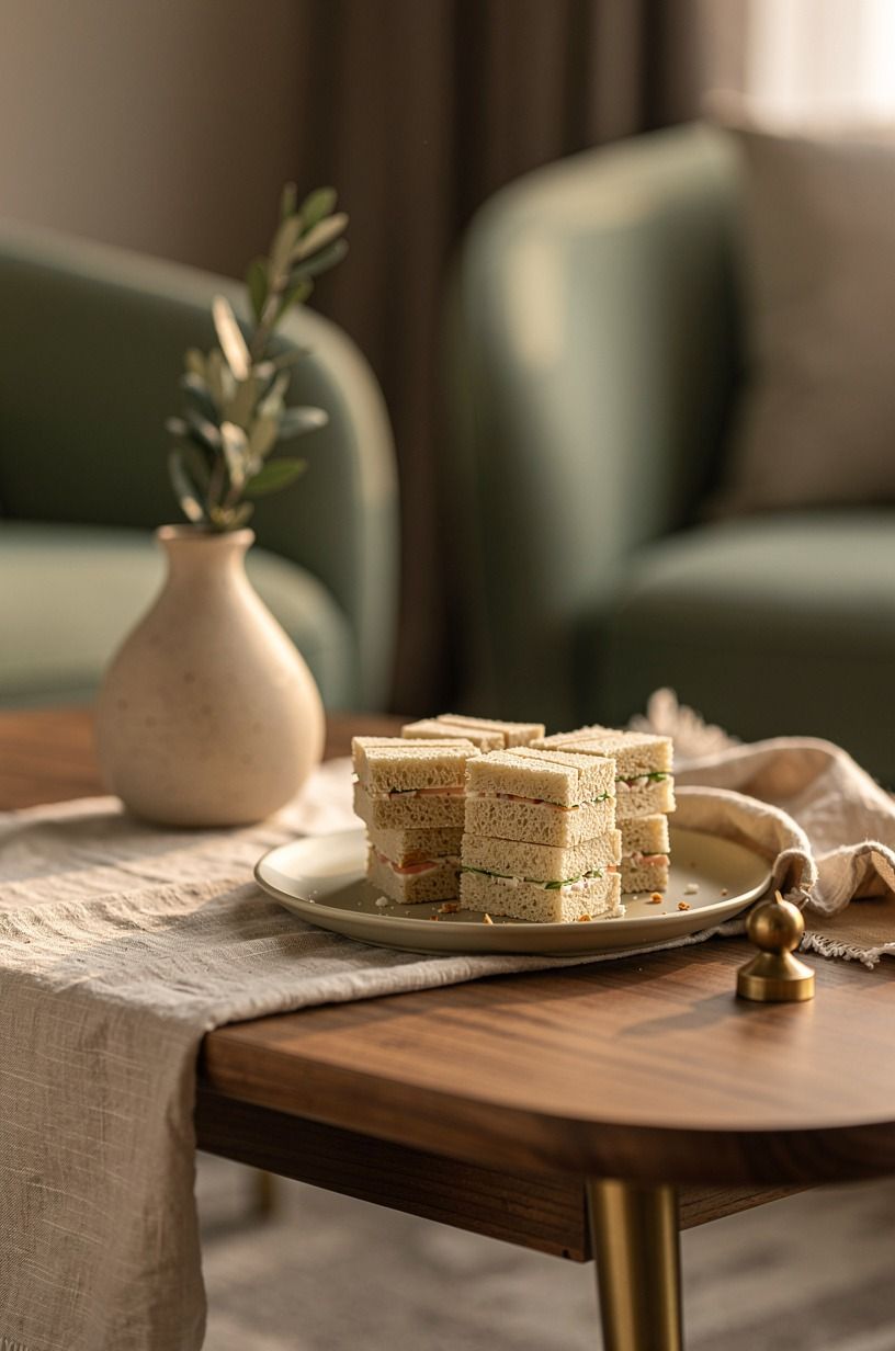 Stack Tea Sandwiches With the Four-Corner Cut