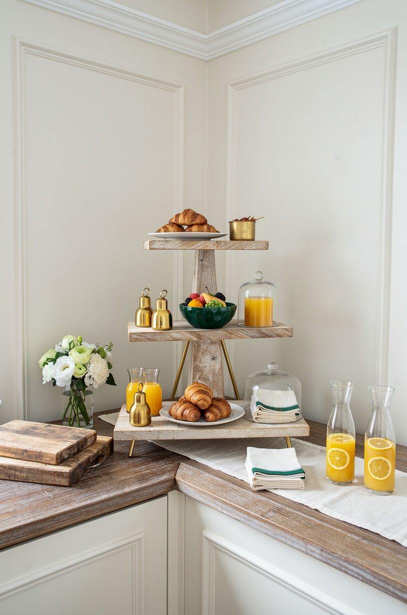 Build the Three-Height Light Stack for a Brunch Buffet Set Up