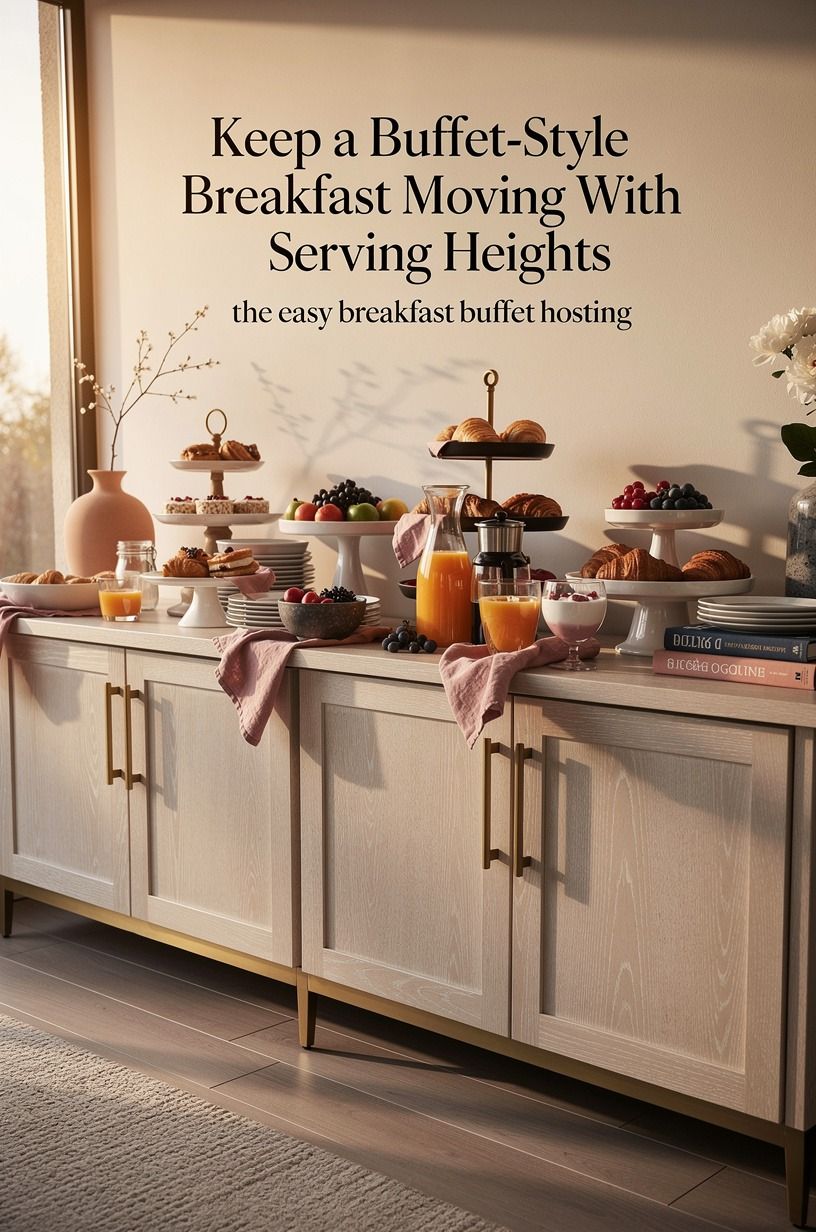 Keep a Buffet-Style Breakfast Moving With Serving Heights