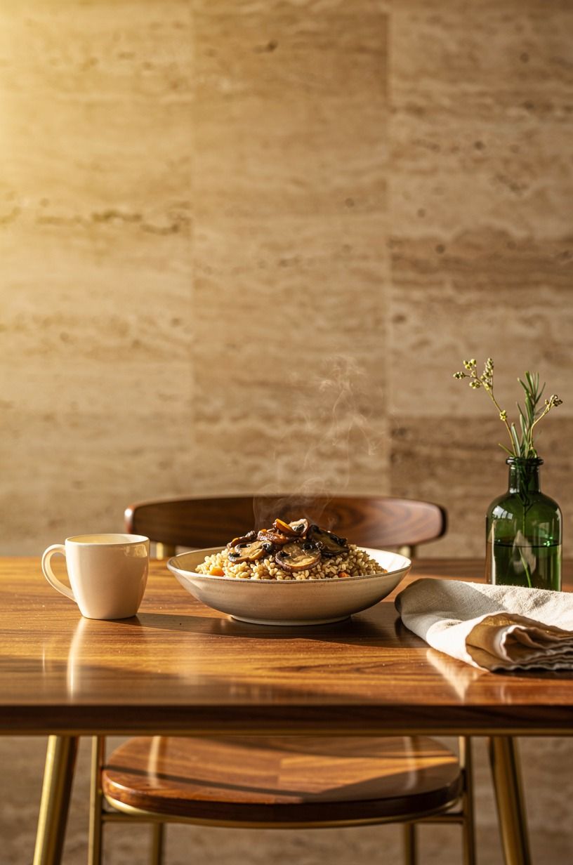 Warm Grain-and-Mushroom Bowl