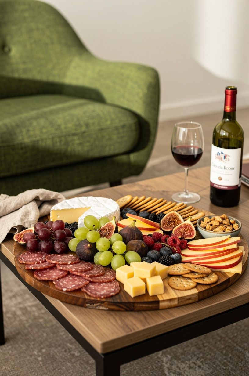 Frame the Board With Fresh Fruit