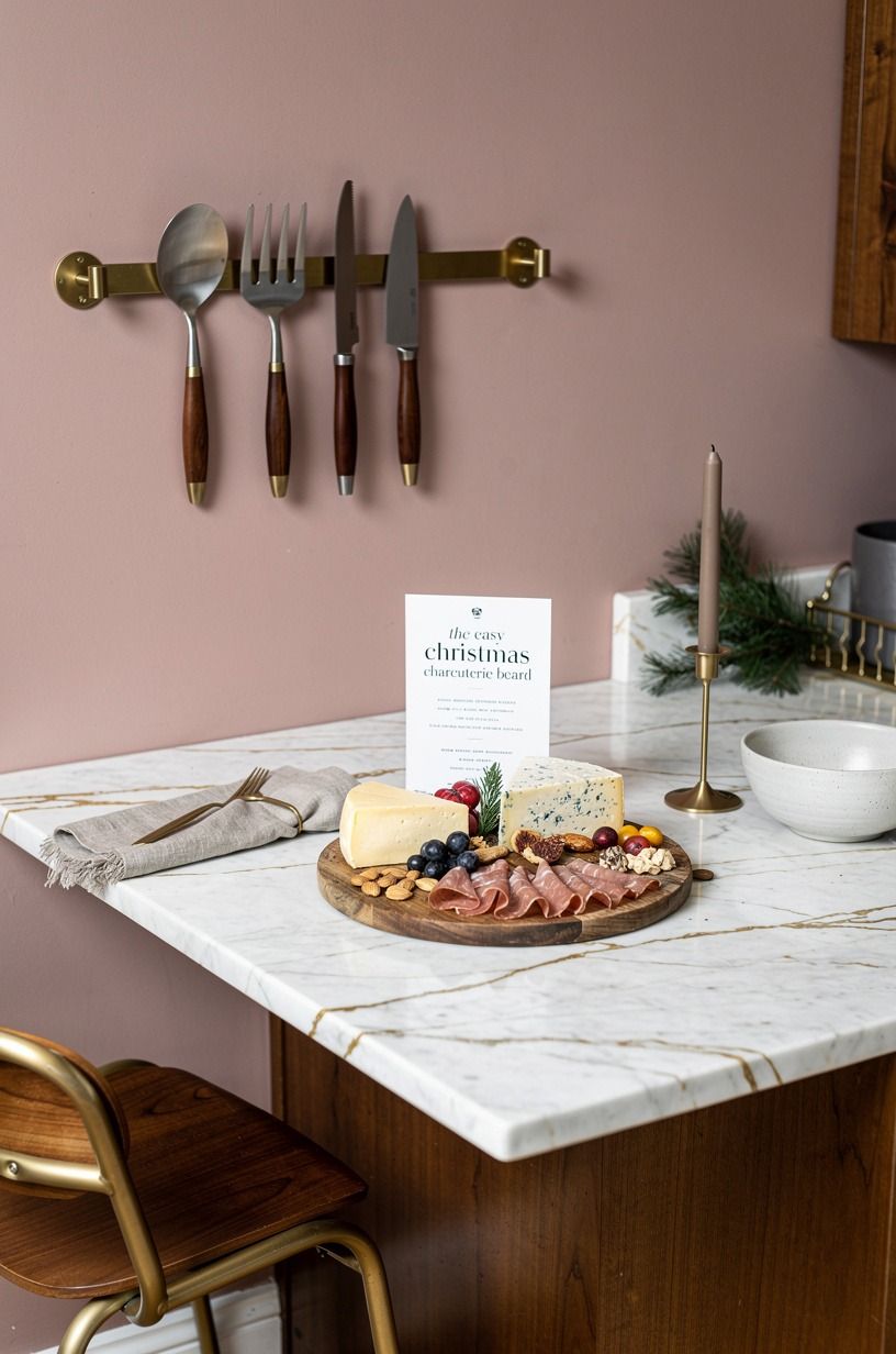 Hang the serving tools where your guests can reach