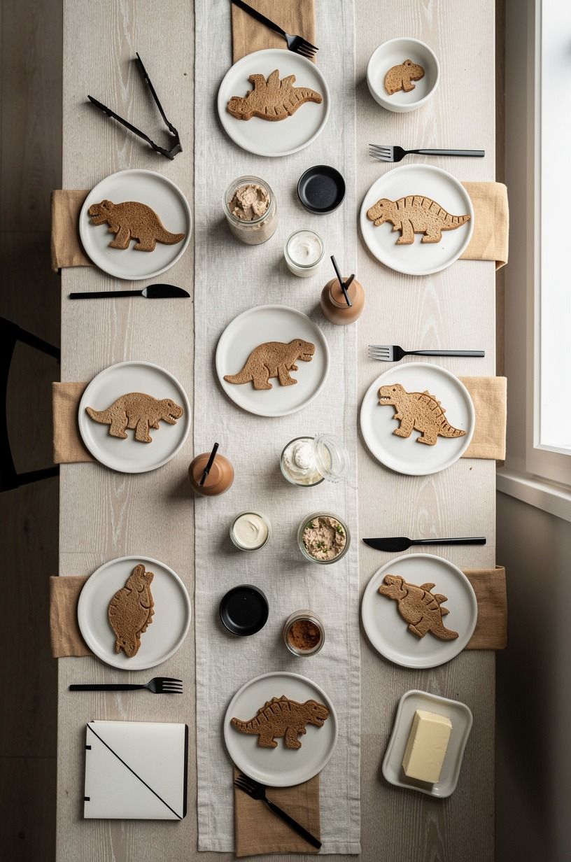Build a dinosaur toast bar