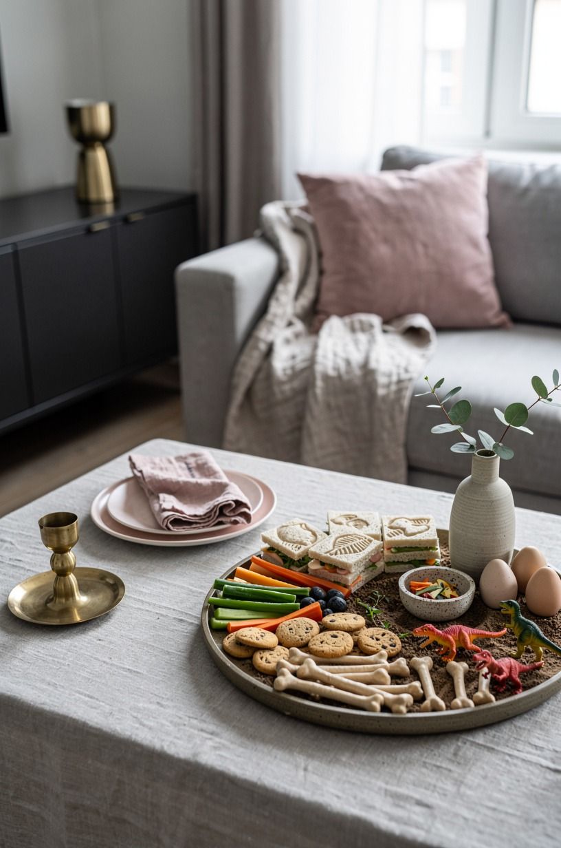 Create a snack excavation tray
