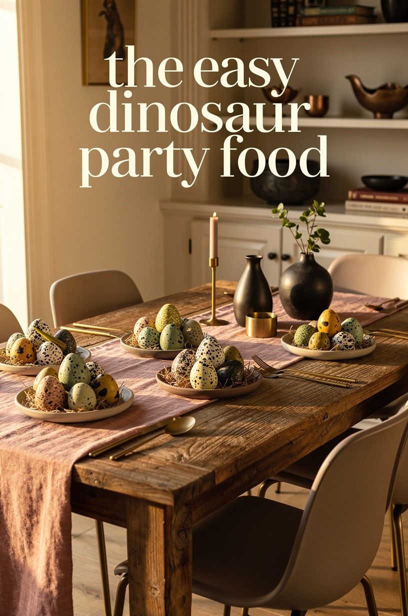 Shape fruit into dinosaur eggs