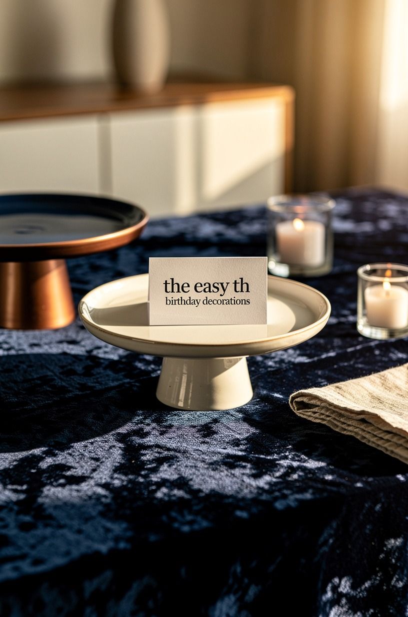 Mix ceramic cake stands instead of plastic risers