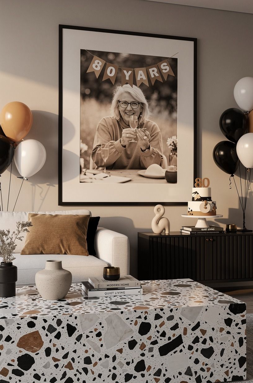 Use Sherwin Williams Agreeable Gray for a photo mat
