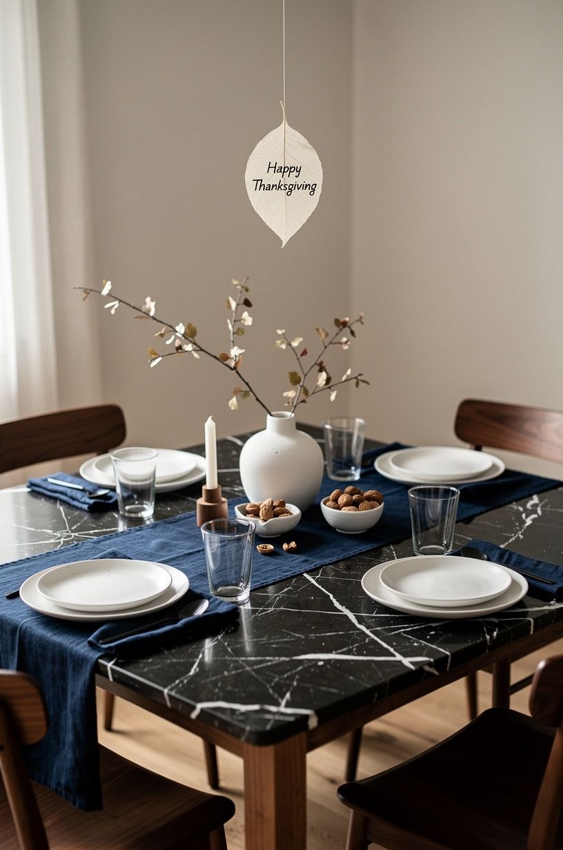 Hang A Paper Leaf Above The Table