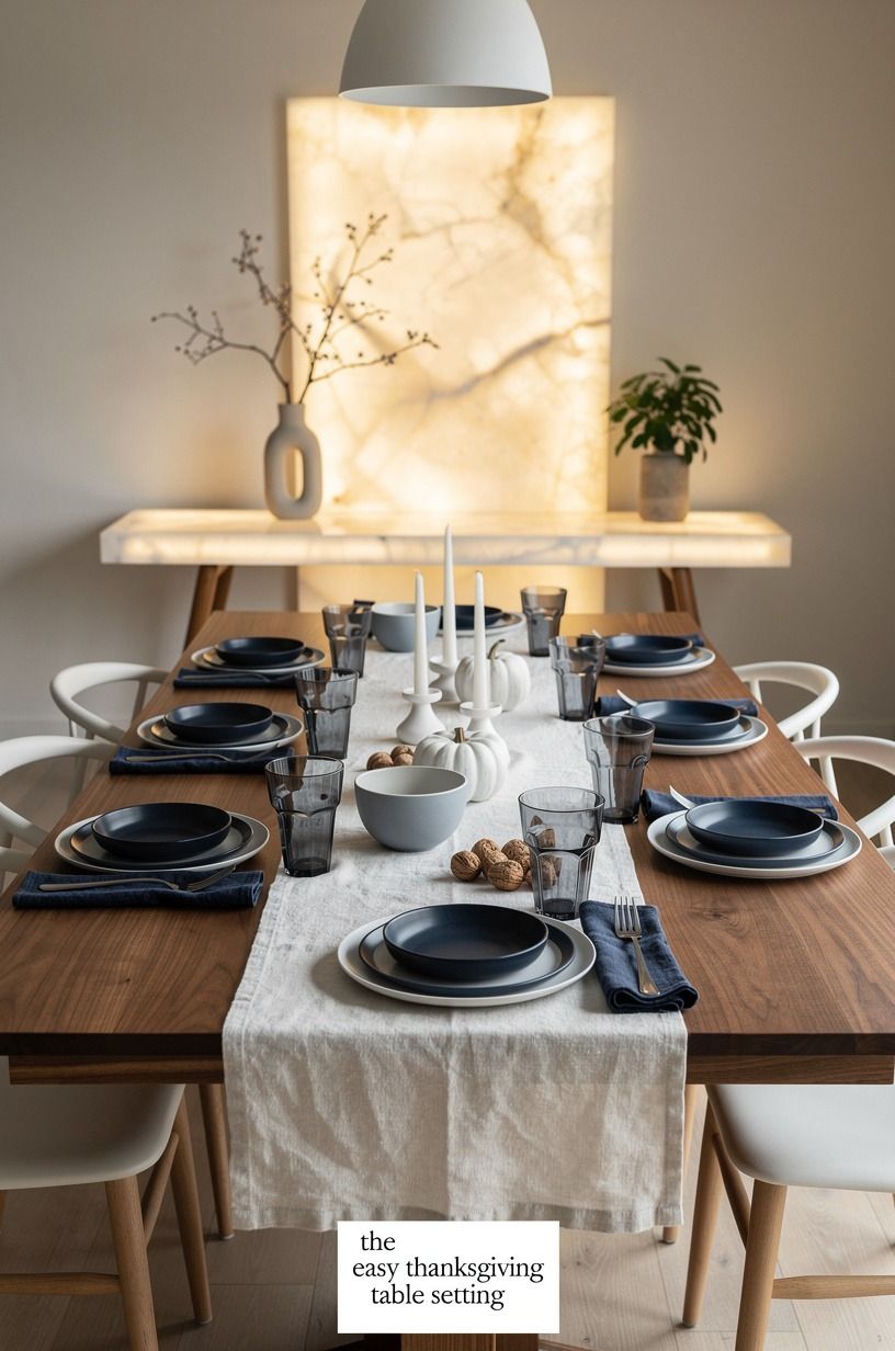 Layer a Linen Runner Over Bare Wood