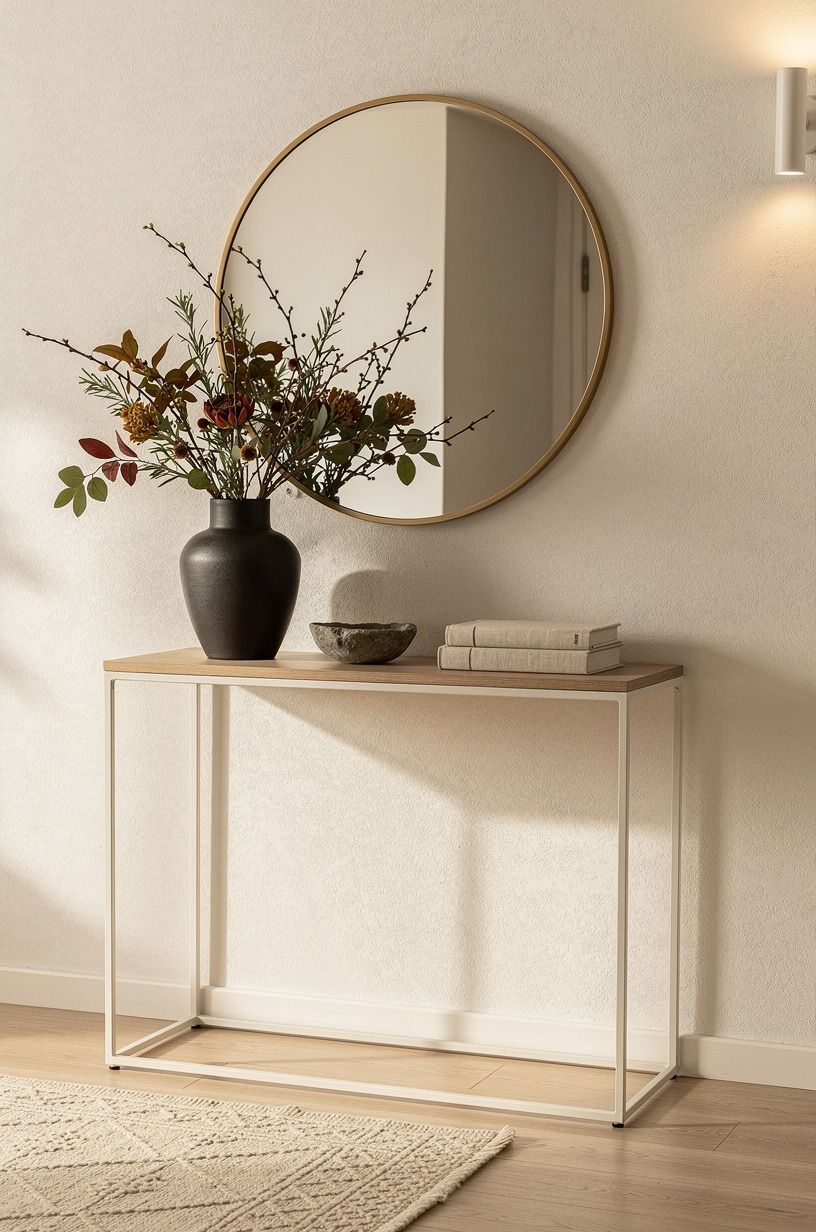 Clear the console for a stronger Halloween entryway