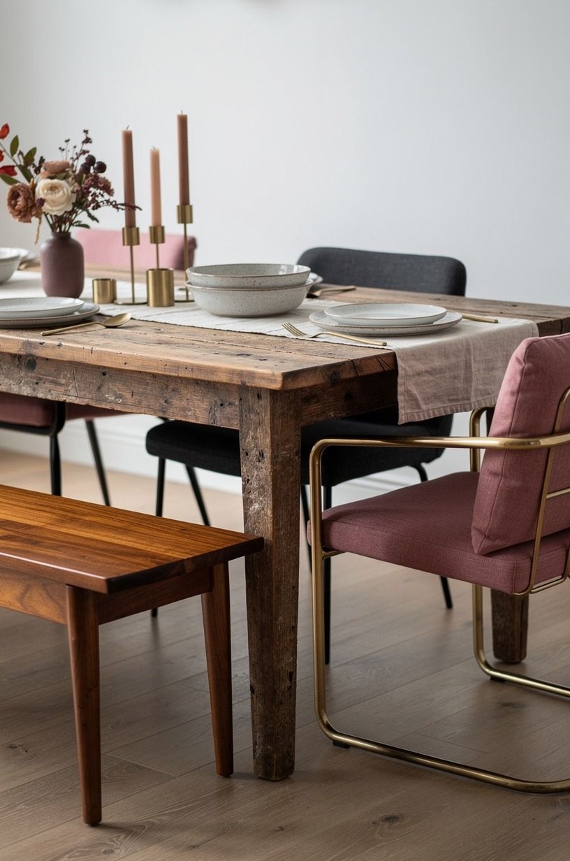 Layer the seating instead of matching it