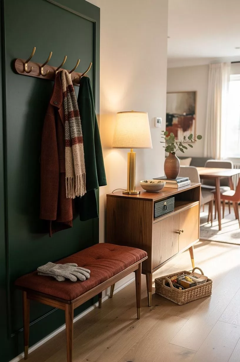 Make a place for coats before anyone arrives