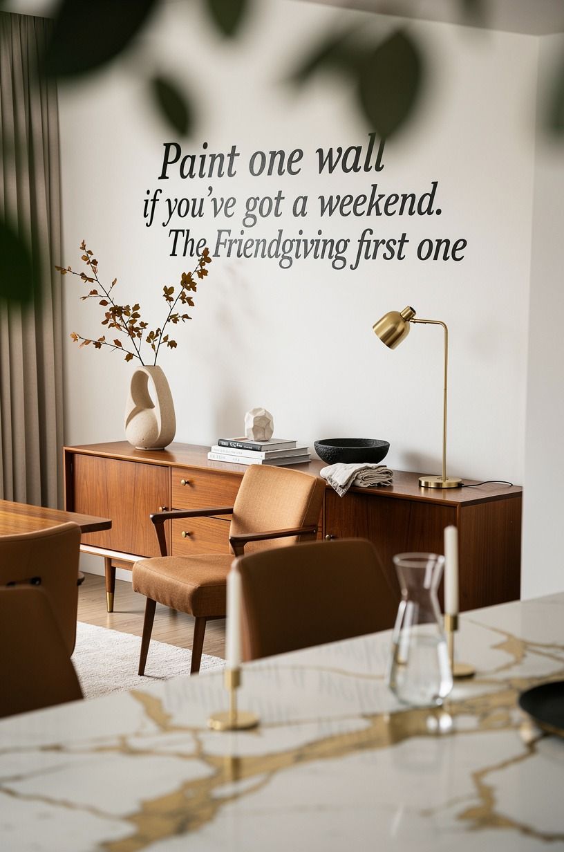 Paint one wall if you've got a weekend