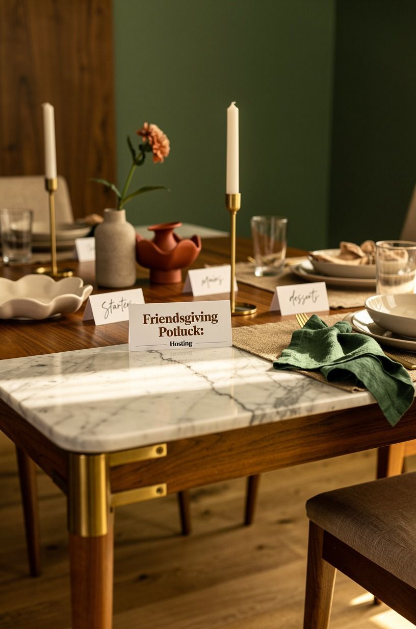 Potluck, but assign the categories