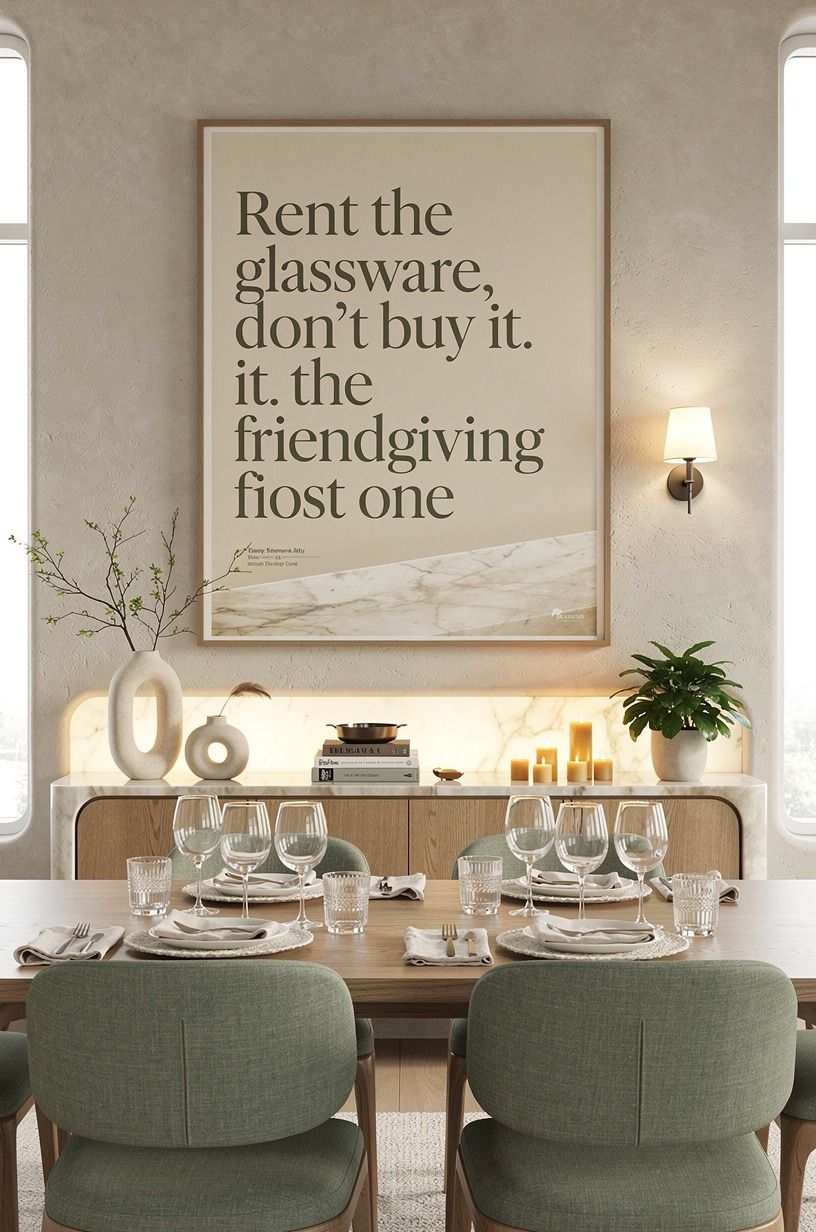 Rent the glassware, don't buy it