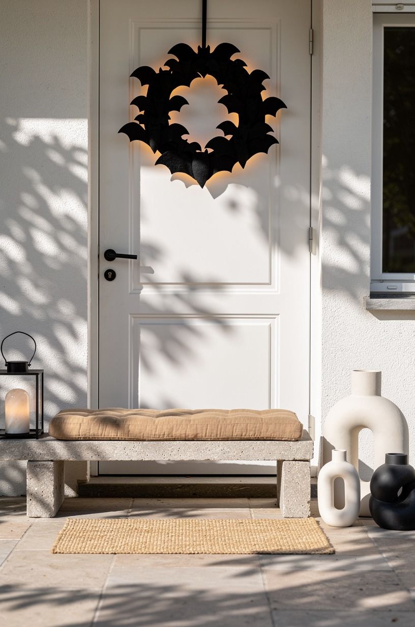 Anchor a Flat Felt Bat Wreath