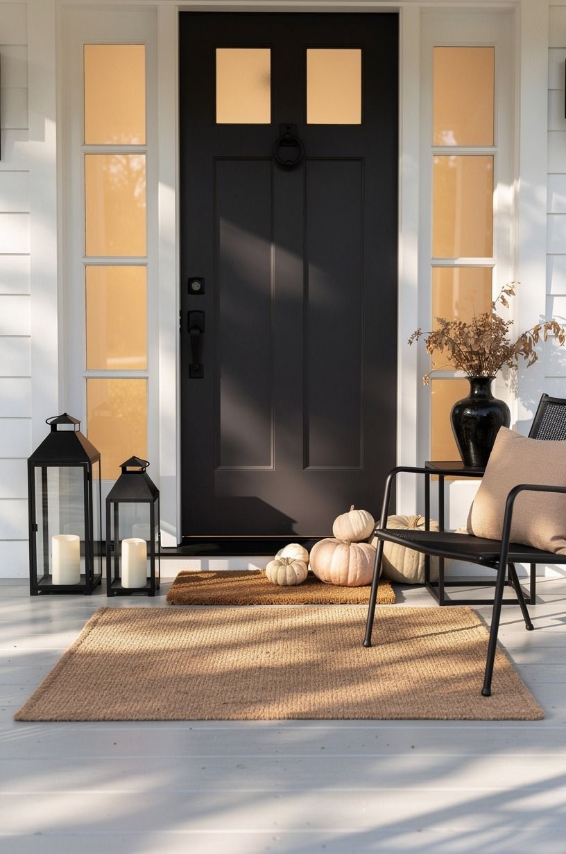 Borrow your front door color for curb appeal Halloween