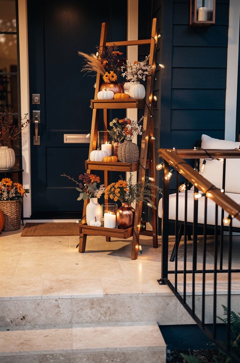 Build the Welcome Tray Ladder for a Halloween House Decoration