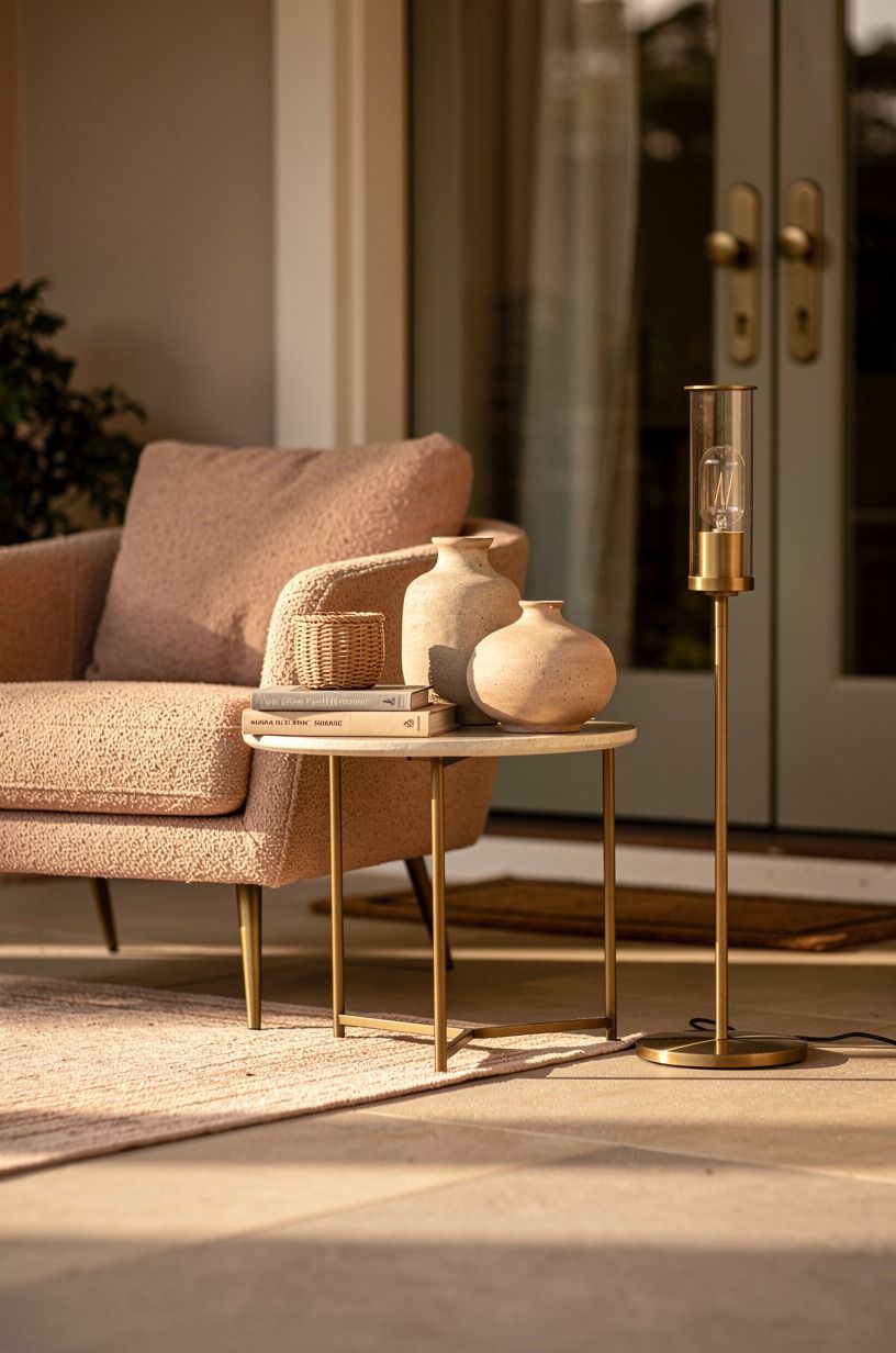Choose a quiet color story over more furniture