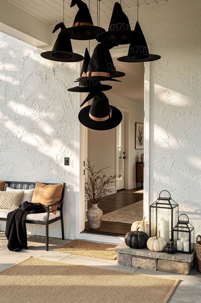 Create the No-Glue Witch-Hat Cascade for Easy Halloween Decorations