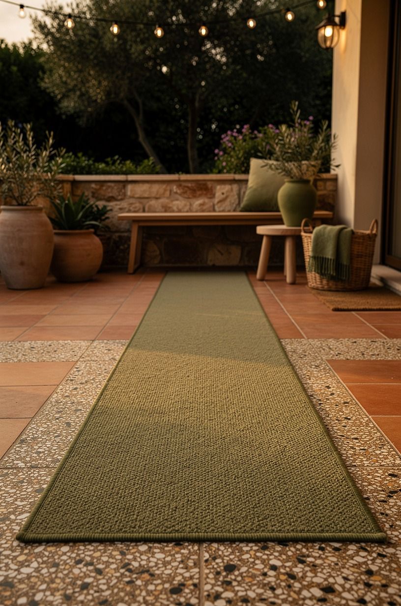 Layer a Runner Instead of a Giant Mat