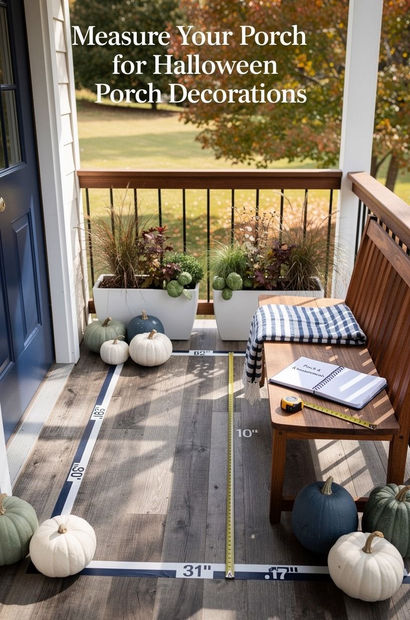 Measure Your Porch for Halloween Porch Decorations