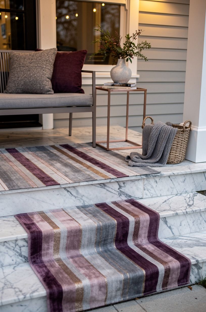 Paint a Faux Sock Stripe on Removable Fabric