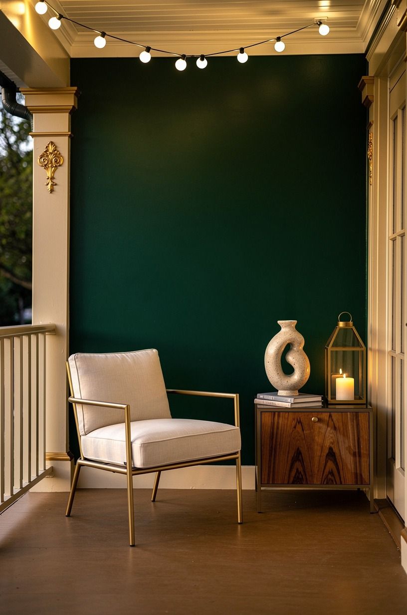 Paint the back wall to pull your chair forward