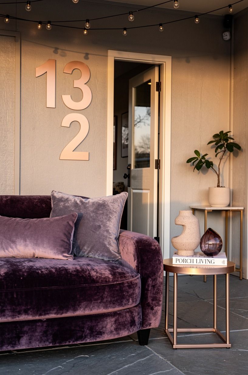 Paint the numbers in a warm bone shade