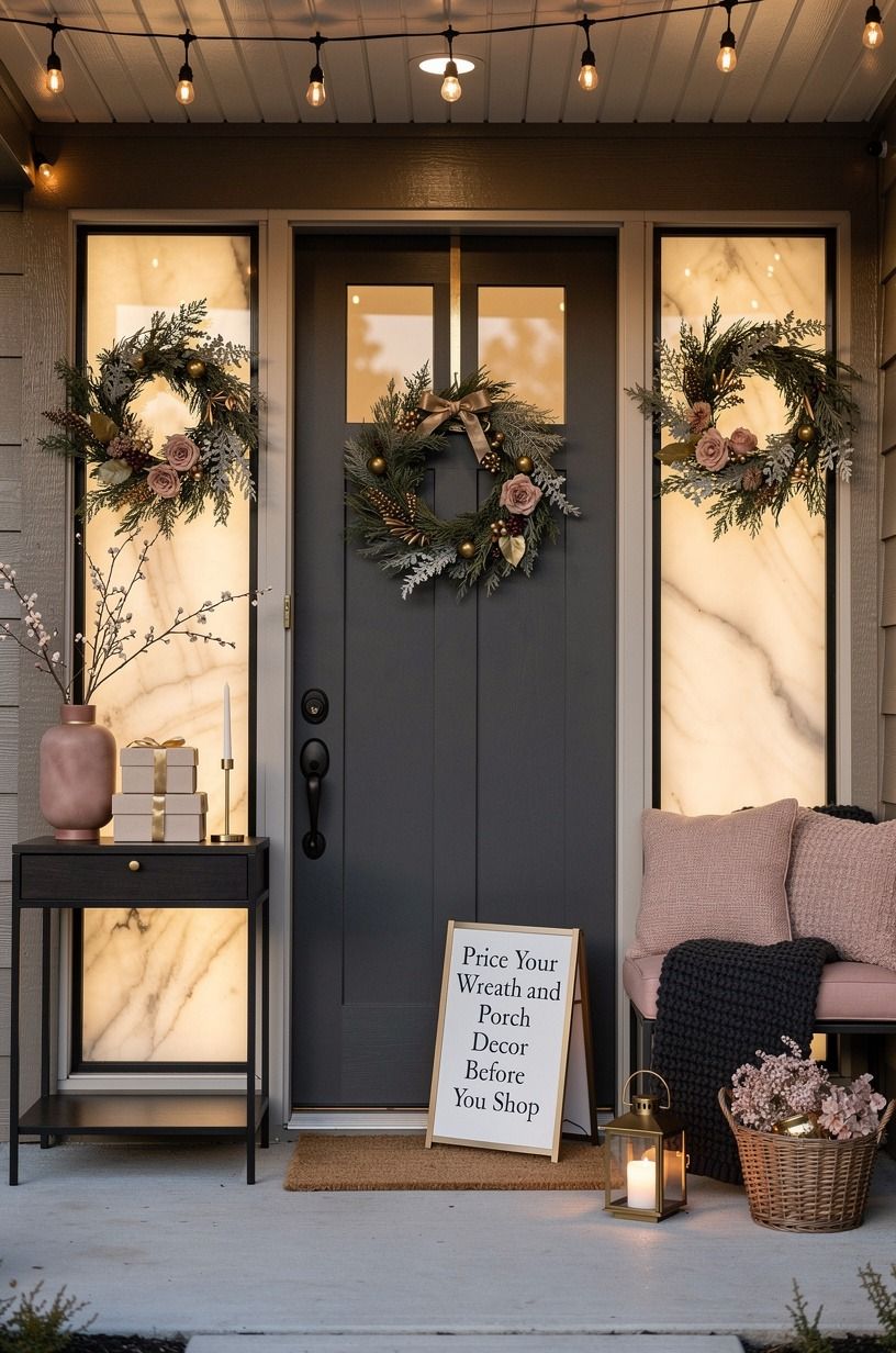 Price Your Wreath and Porch Decor Before You Shop