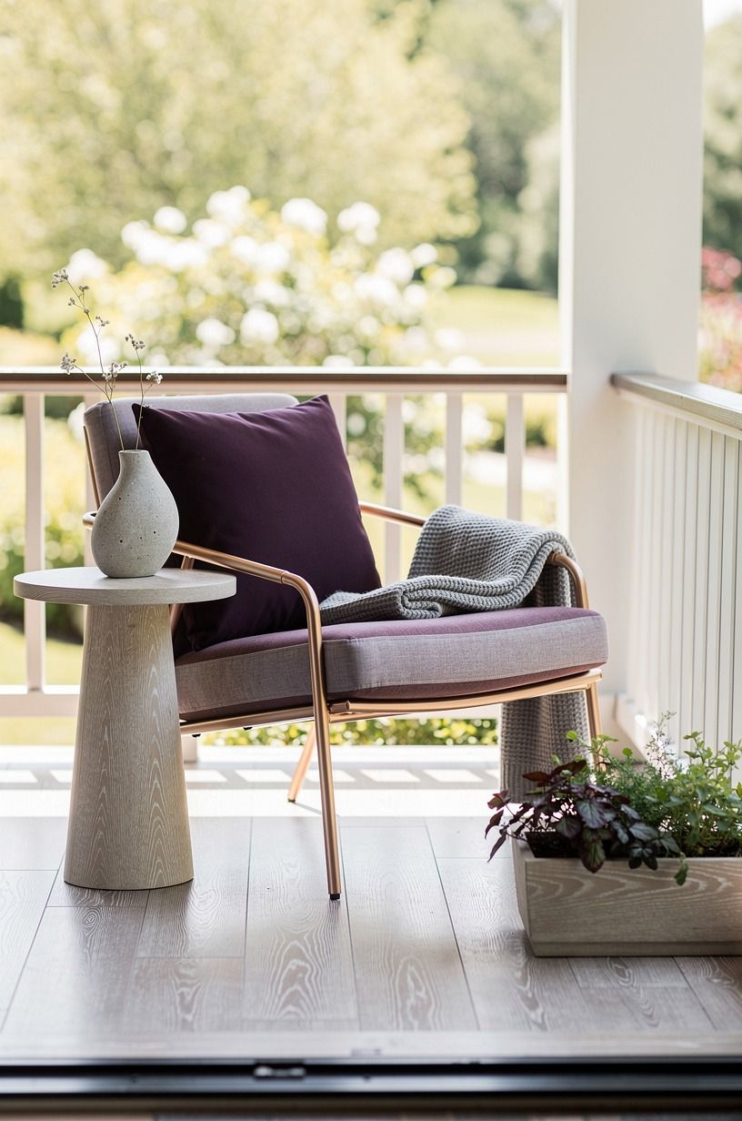 Skip the matching set for one confident chair