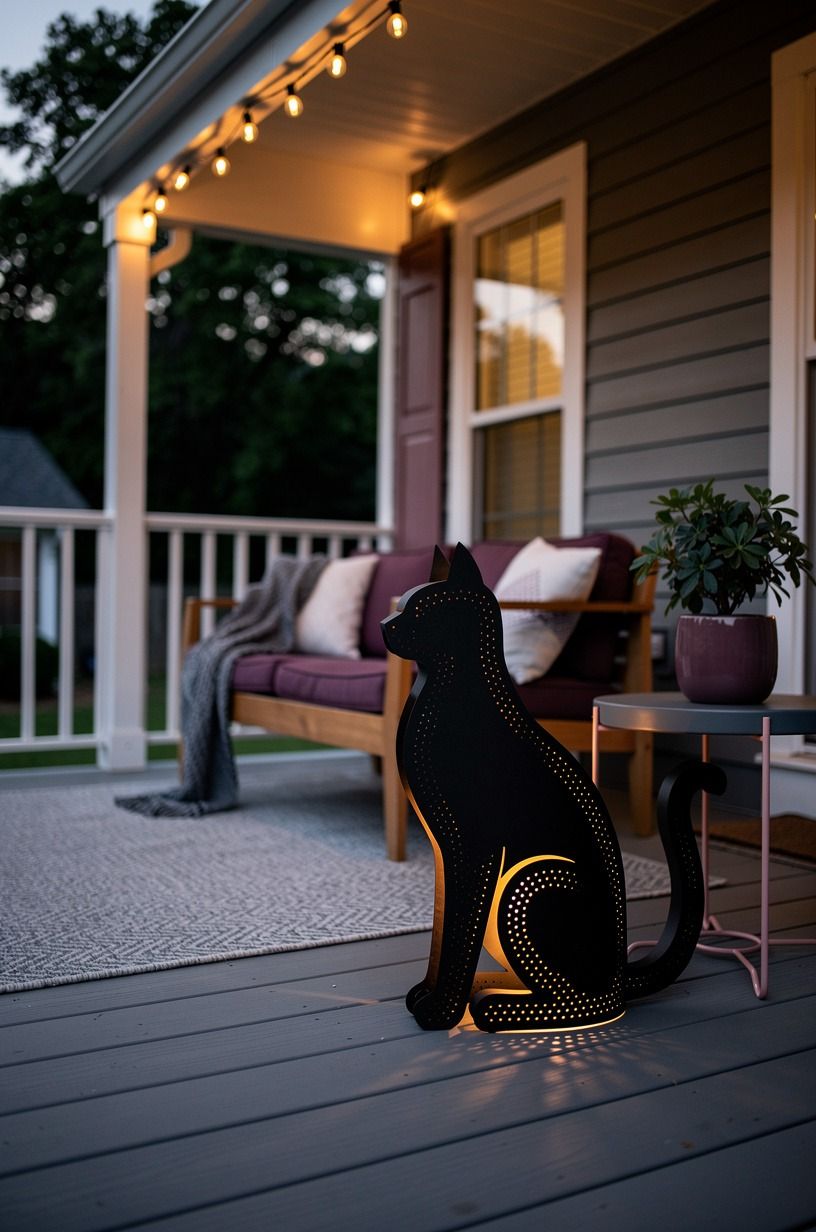 Turn a Shipping Tube Into a Black Cat Silhouette